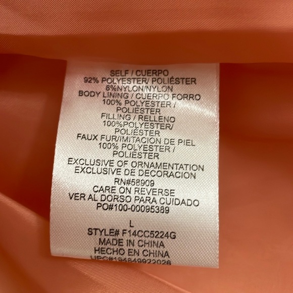 COPPER KEY apricot puffy vest. L - Picture 7 of 8